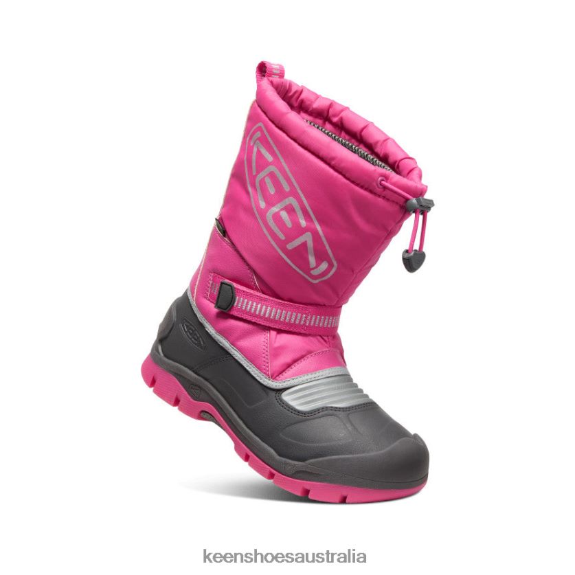 KEEN Footwear TLDLTR1001 Fuchsia Purple/Silver Snow Troll Waterproof Boot Big Kids