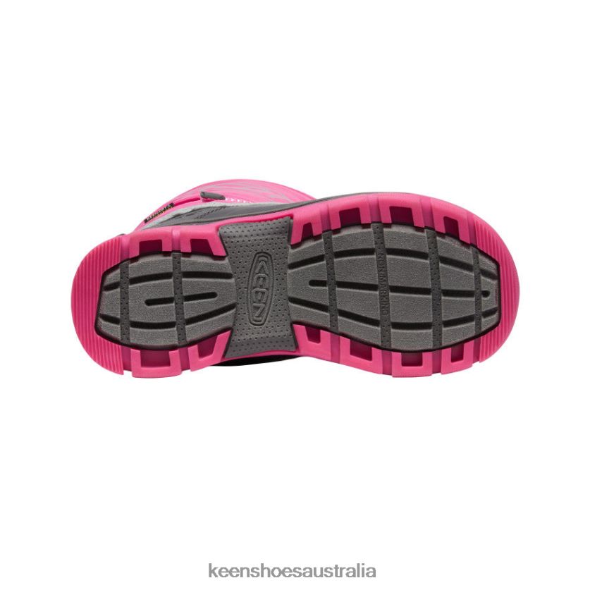 KEEN Footwear TLDLTR1001 Fuchsia Purple/Silver Snow Troll Waterproof Boot Big Kids