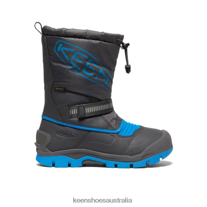 KEEN Footwear TLDLTR1002 Magnet/Blue Aster Snow Troll Waterproof Boot Big Kids