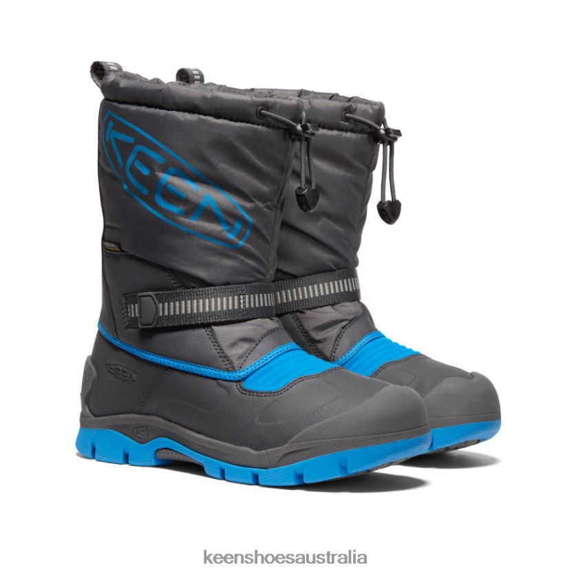 KEEN Footwear TLDLTR1002 Magnet/Blue Aster Snow Troll Waterproof Boot Big Kids