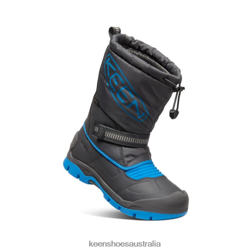 KEEN Footwear TLDLTR1002 Magnet/Blue Aster Snow Troll Waterproof Boot Big Kids