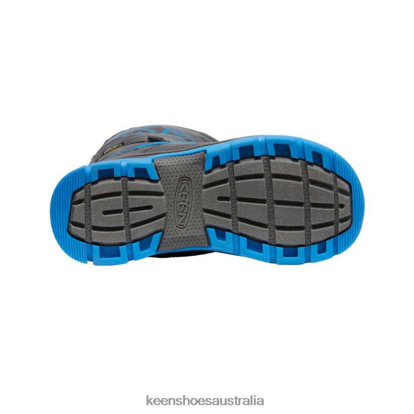 KEEN Footwear TLDLTR1002 Magnet/Blue Aster Snow Troll Waterproof Boot Big Kids