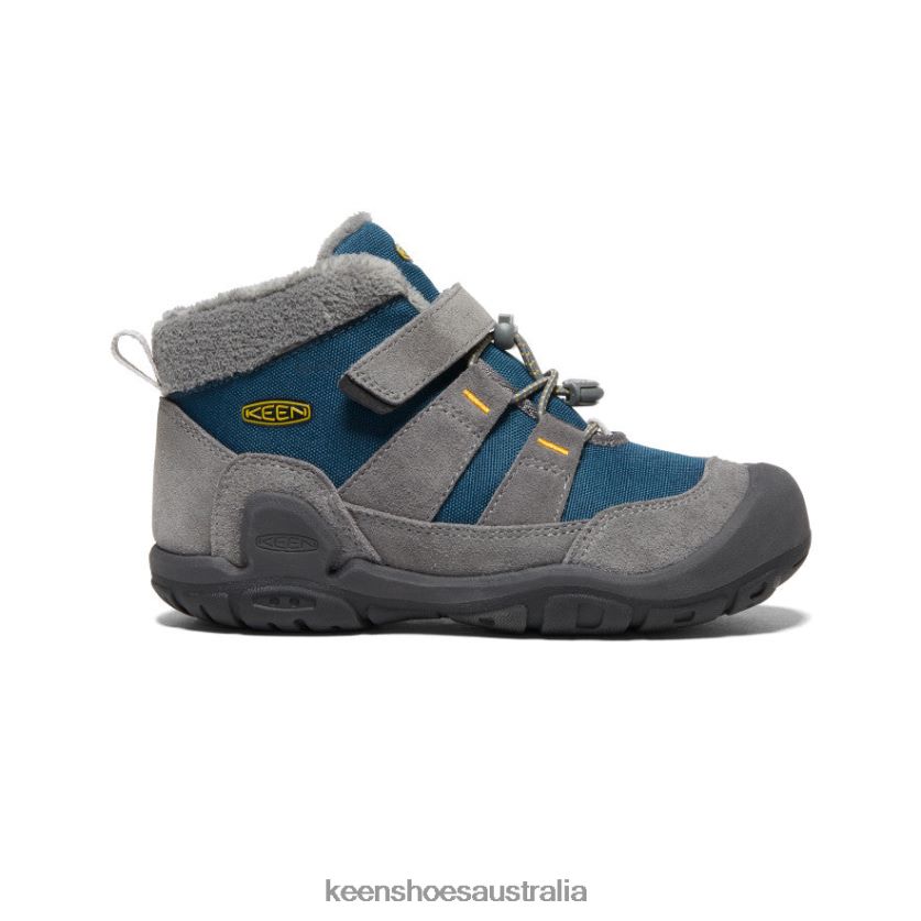 KEEN Footwear TLDLTR1003 Steel Grey/Blue Wing Teal Knotch Chukka Big Kids
