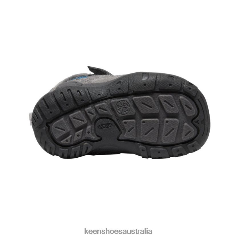 KEEN Footwear TLDLTR1006 Steel Grey/Blue Wing Teal Knotch Chukka Toddlers
