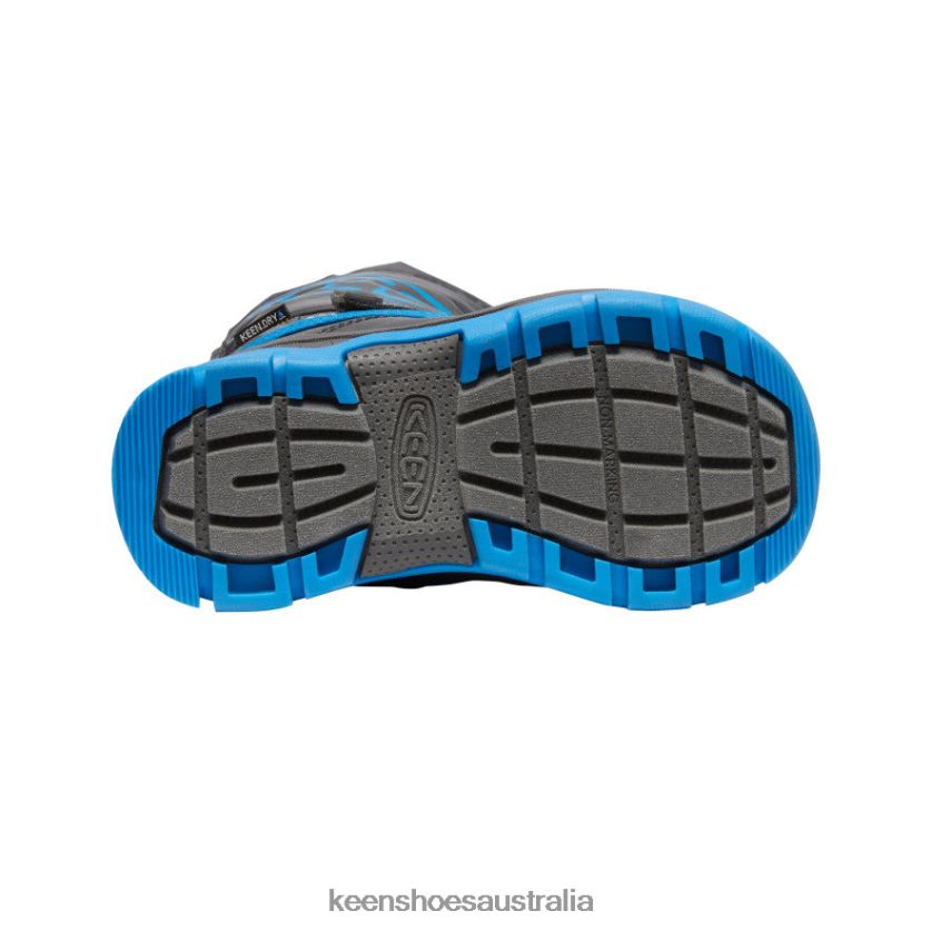 KEEN Footwear TLDLTR1008 Magnet/Blue Aster Snow Troll Waterproof Boot Little Kids