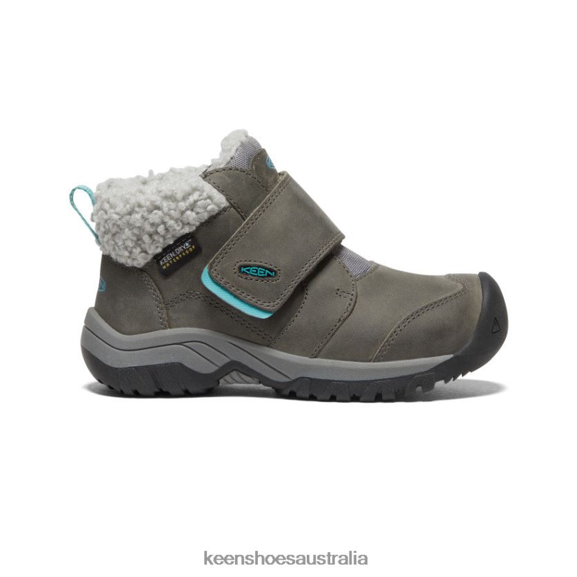 KEEN Footwear TLDLTR1010 Steel Grey/Porcelain Kootenay IV Waterproof Boot Little Kids