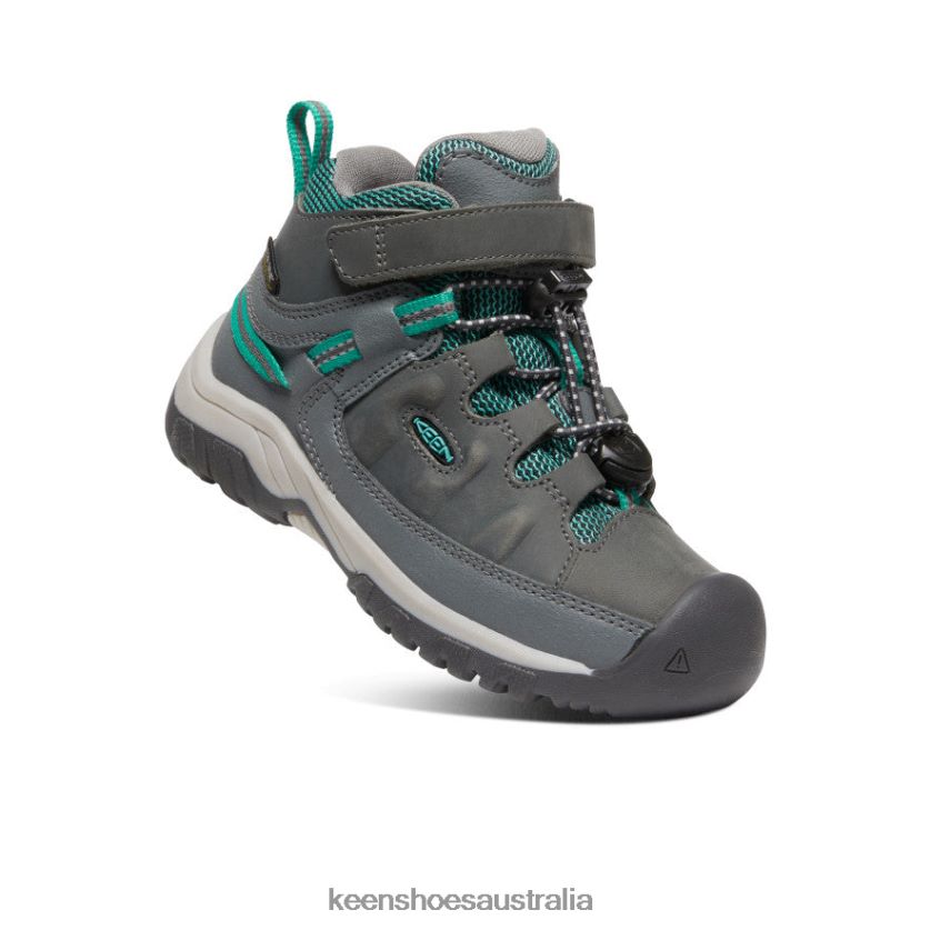 KEEN Footwear TLDLTR877 Steel Grey/Porcelain Targhee Waterproof Boot Little Kids
