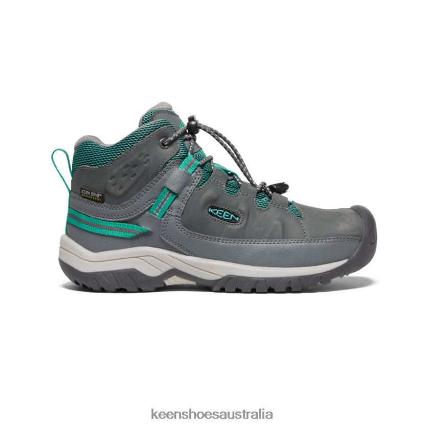 KEEN Footwear TLDLTR896 Steel Grey/Porcelain Targhee Waterproof Boot Big Kids