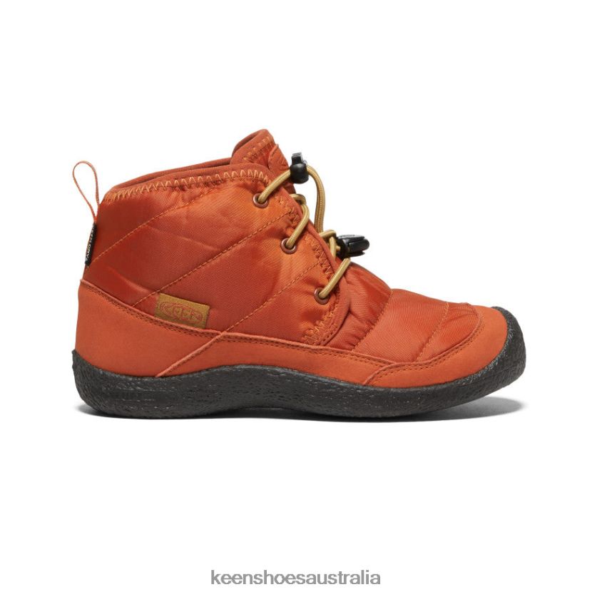 KEEN Footwear TLDLTR937 Potters Clay/Black Howser II Waterproof Chukka Big Kids