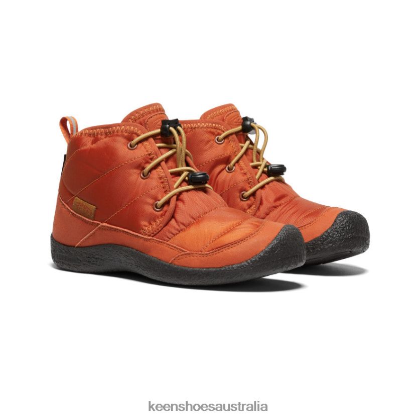 KEEN Footwear TLDLTR937 Potters Clay/Black Howser II Waterproof Chukka Big Kids