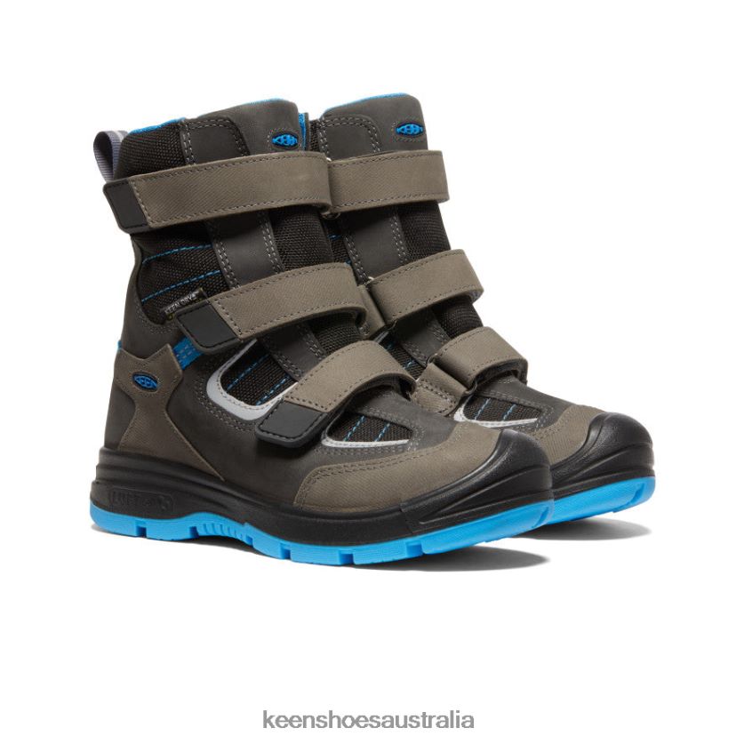 KEEN Footwear TLDLTR940 Raven/Magnet Redwood Winter Waterproof Boot Big Kids
