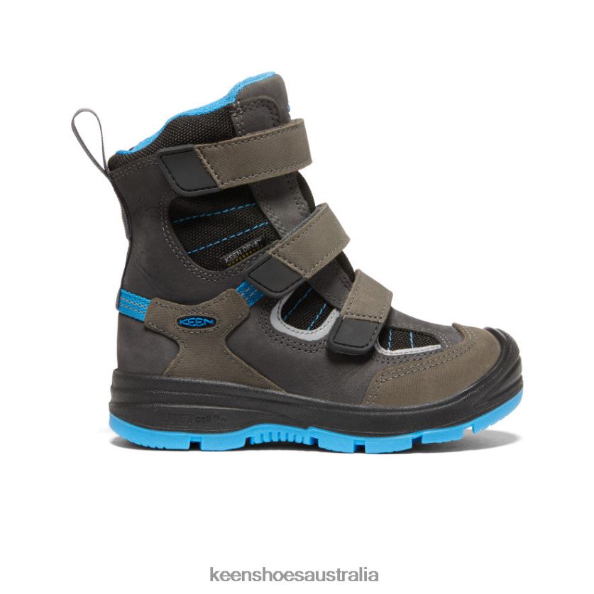 KEEN Footwear TLDLTR941 Raven/Magnet Redwood Winter Waterproof Boot Little Kids