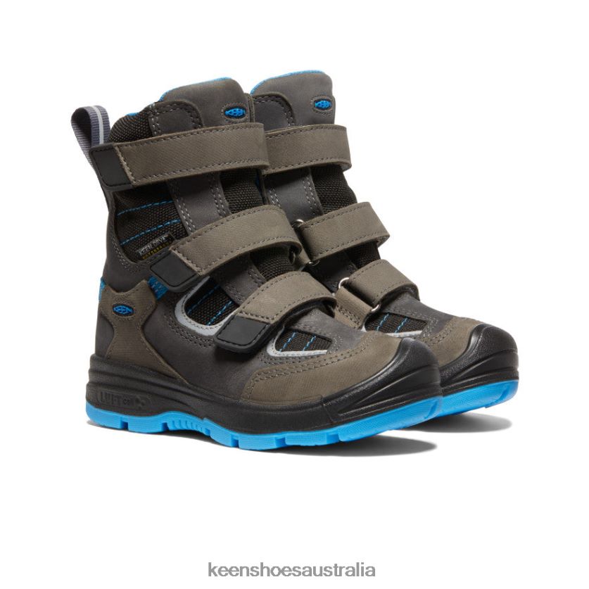 KEEN Footwear TLDLTR941 Raven/Magnet Redwood Winter Waterproof Boot Little Kids