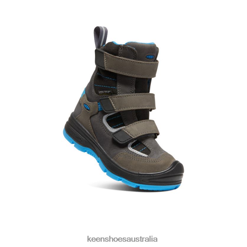 KEEN Footwear TLDLTR941 Raven/Magnet Redwood Winter Waterproof Boot Little Kids
