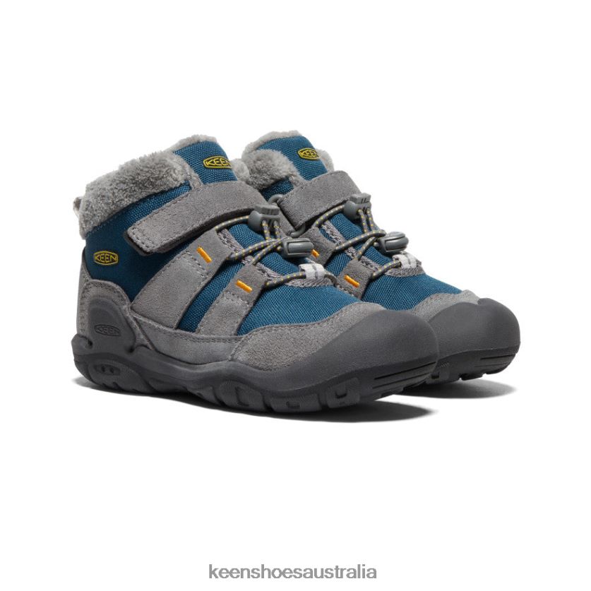 KEEN Footwear TLDLTR979 Steel Grey/Blue Wing Teal Knotch Chukka Little Kids