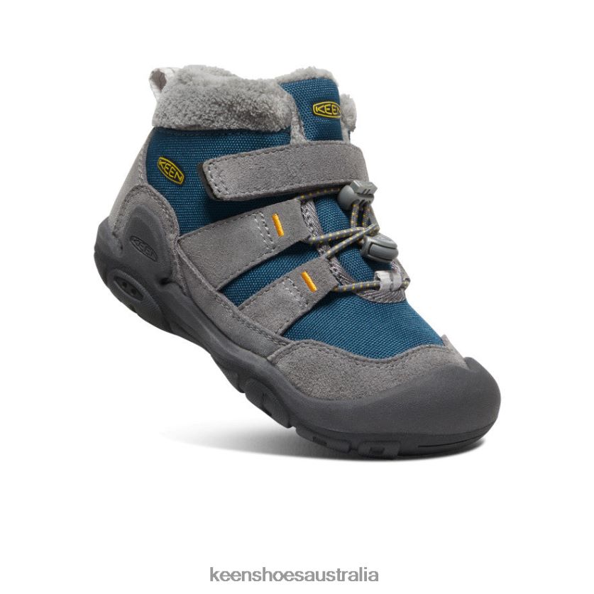 KEEN Footwear TLDLTR979 Steel Grey/Blue Wing Teal Knotch Chukka Little Kids