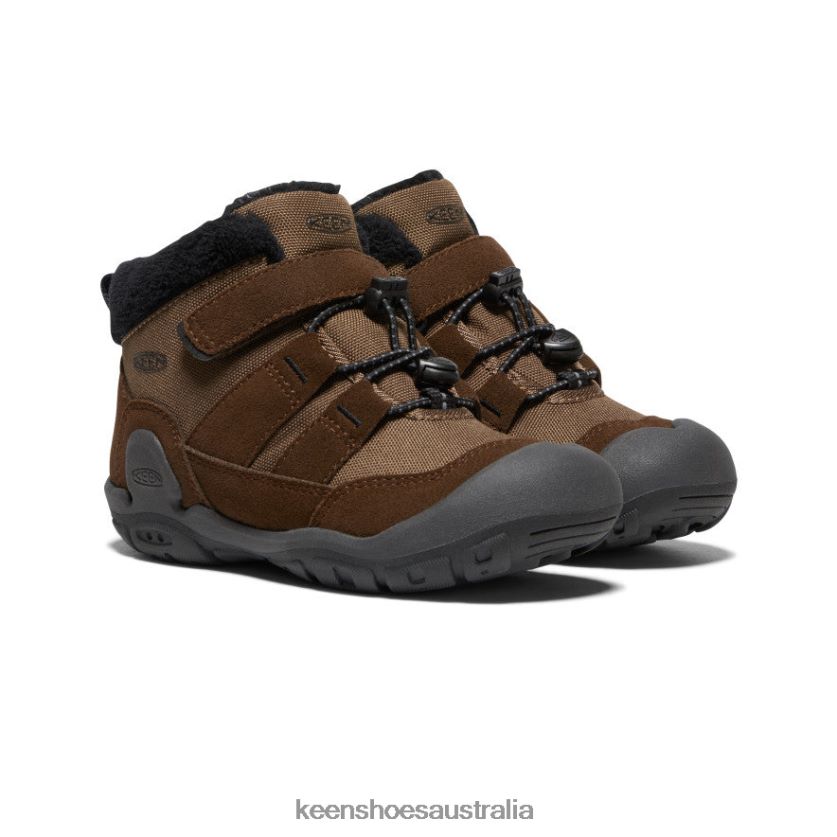 KEEN Footwear TLDLTR980 Dark Earth/Black Knotch Chukka Little Kids