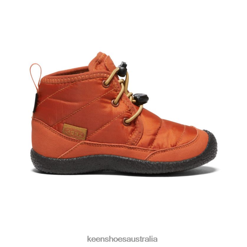 KEEN Footwear TLDLTR997 Potters Clay/Black Howser II Waterproof Chukka Little Kids