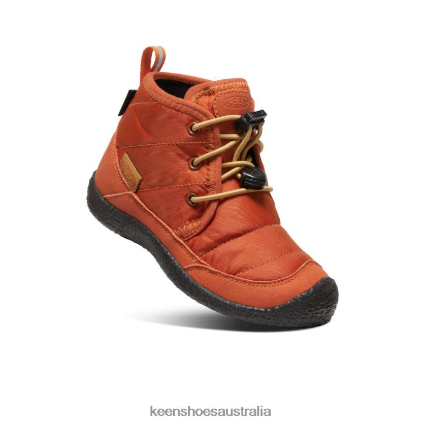 KEEN Footwear TLDLTR997 Potters Clay/Black Howser II Waterproof Chukka Little Kids