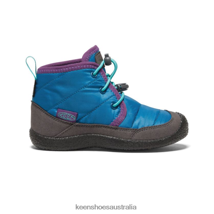 KEEN Footwear TLDLTR998 Mykonos Blue/Atlantis Howser II Waterproof Chukka Little Kids