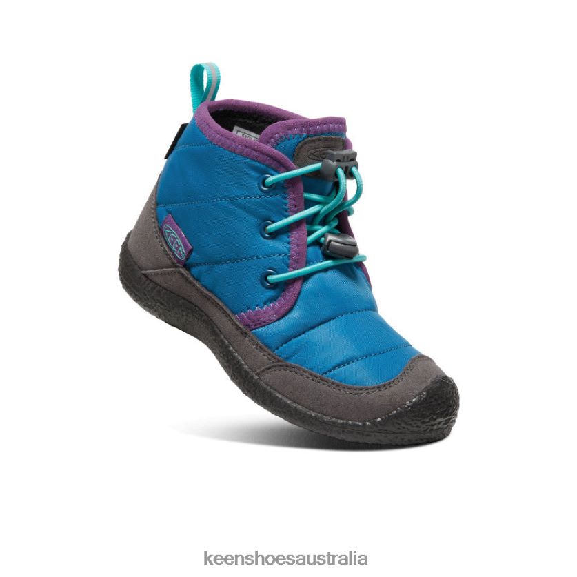 KEEN Footwear TLDLTR998 Mykonos Blue/Atlantis Howser II Waterproof Chukka Little Kids