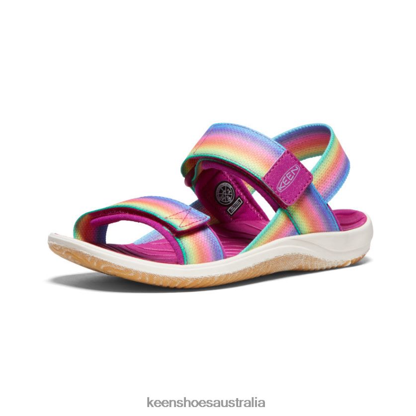 KEEN Footwear TLDLTR721 Rainbow/Festival Fuchsia Elle Backstrap Big Kids