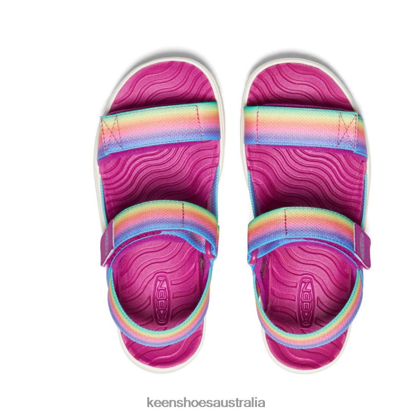 KEEN Footwear TLDLTR721 Rainbow/Festival Fuchsia Elle Backstrap Big Kids