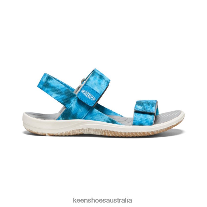 KEEN Footwear TLDLTR722 Sea Moss/Fjord Blue Elle Backstrap Big Kids