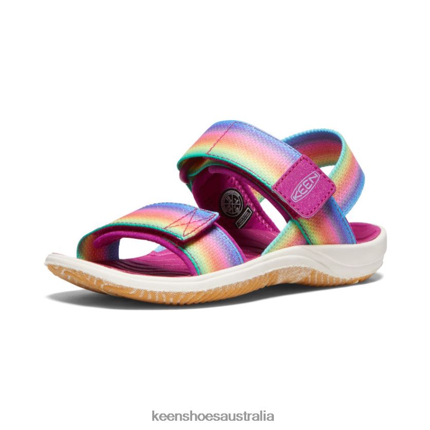 KEEN Footwear TLDLTR725 Rainbow/Festival Fuchsia Elle Backstrap Little Kids