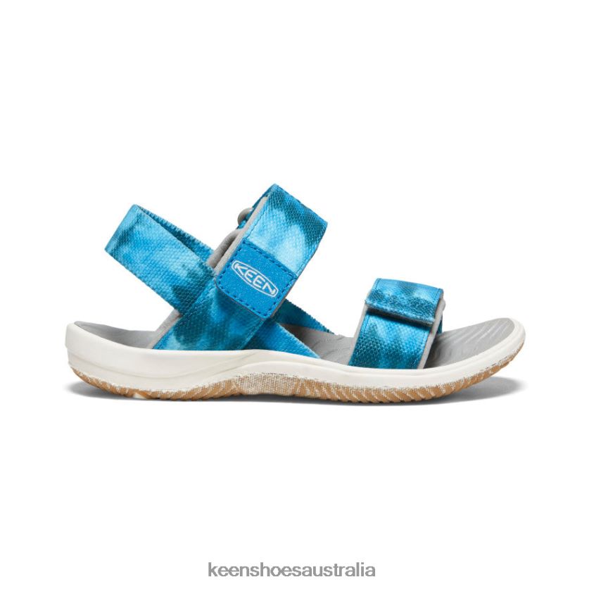 KEEN Footwear TLDLTR726 Sea Moss/Fjord Blue Elle Backstrap Little Kids