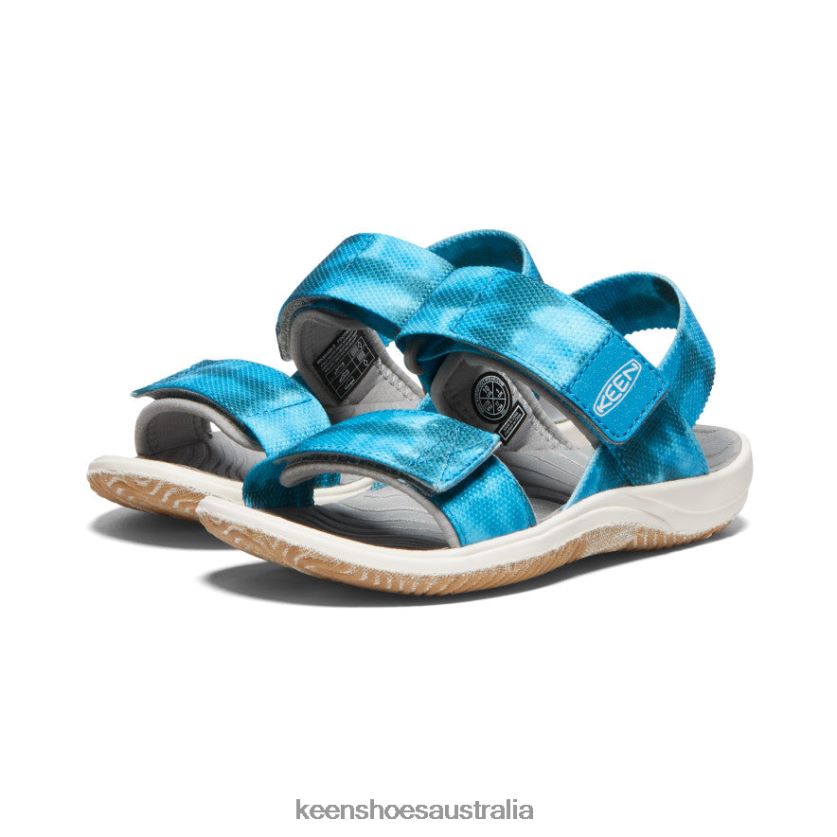 KEEN Footwear TLDLTR726 Sea Moss/Fjord Blue Elle Backstrap Little Kids