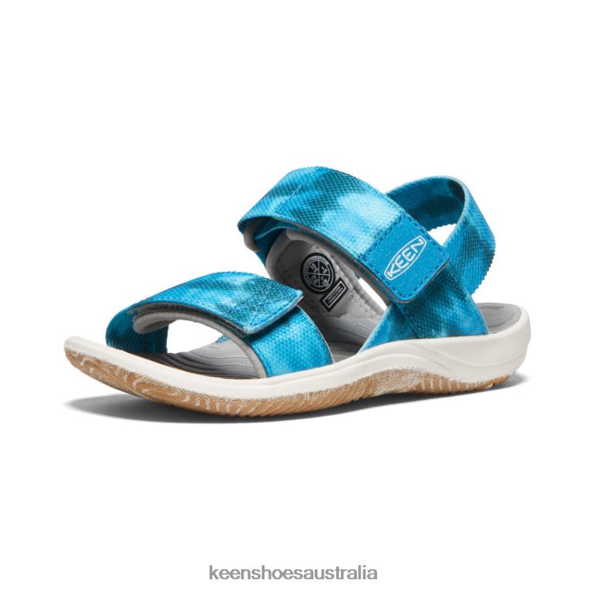 KEEN Footwear TLDLTR726 Sea Moss/Fjord Blue Elle Backstrap Little Kids