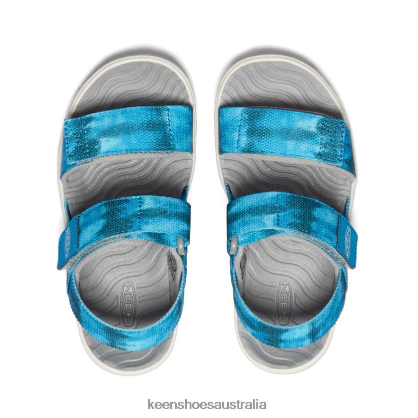 KEEN Footwear TLDLTR726 Sea Moss/Fjord Blue Elle Backstrap Little Kids