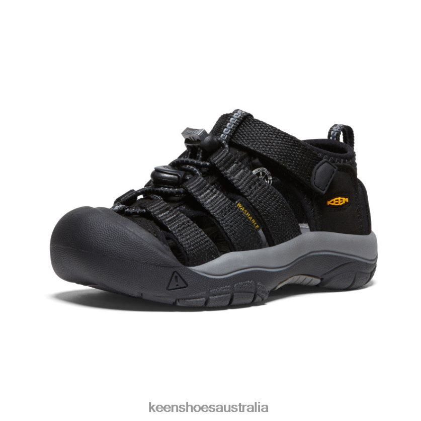 KEEN Footwear TLDLTR729 Black/Yellow Newport H2 Little Kids