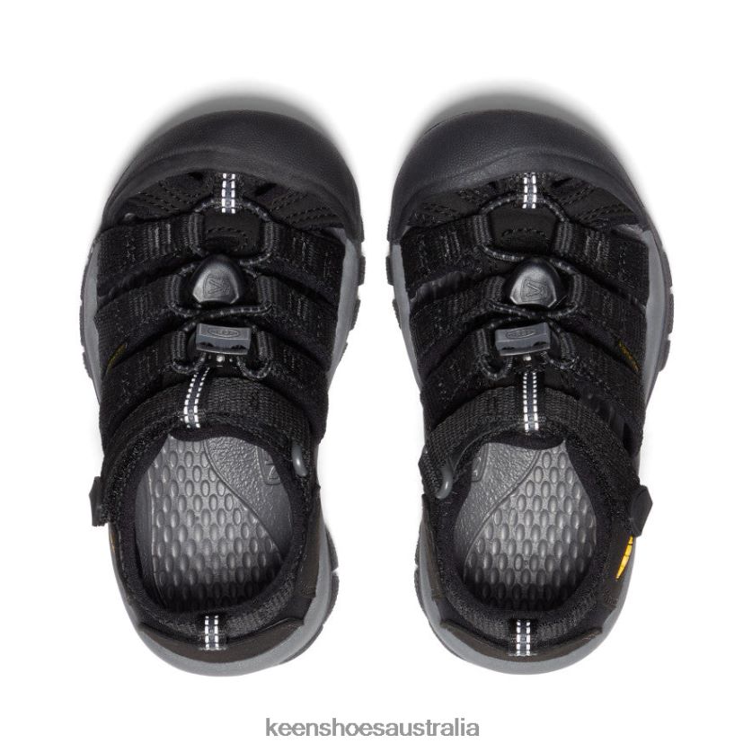 KEEN Footwear TLDLTR729 Black/Yellow Newport H2 Little Kids