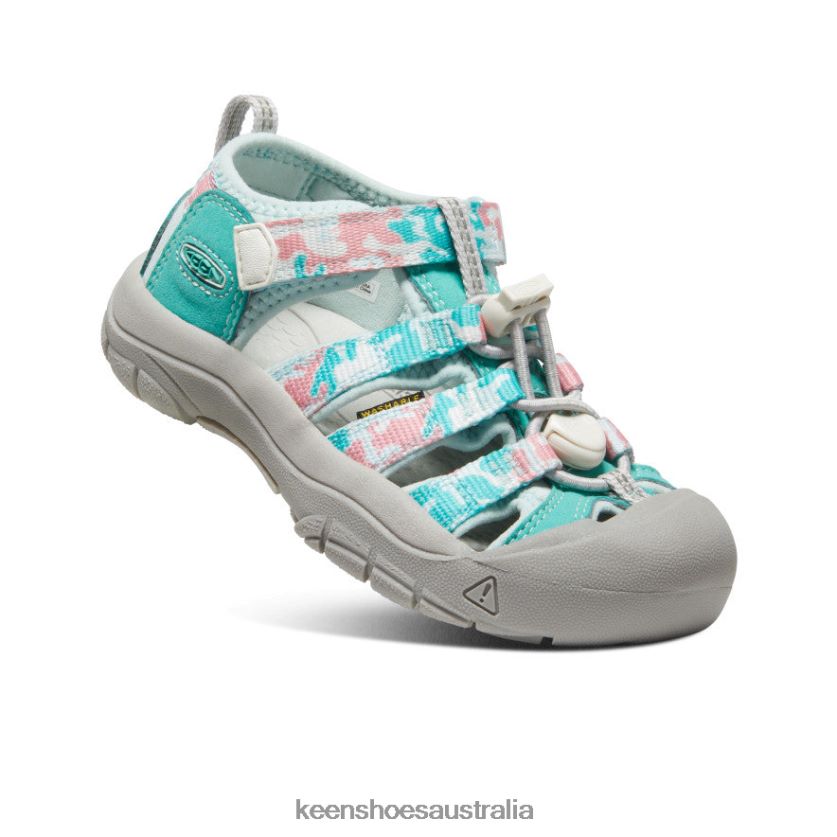 KEEN Footwear TLDLTR734 Camo/Pink Icing Newport H2 Little Kids