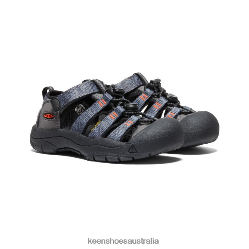 KEEN Footwear TLDLTR735 Steel Grey/Black Newport H2 Little Kids