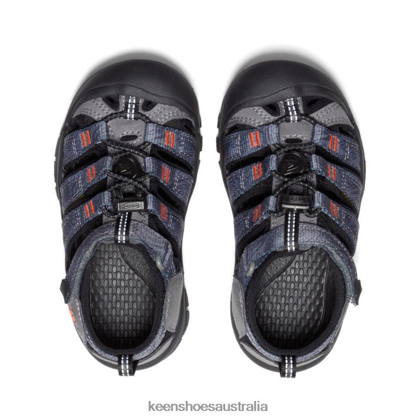 KEEN Footwear TLDLTR735 Steel Grey/Black Newport H2 Little Kids
