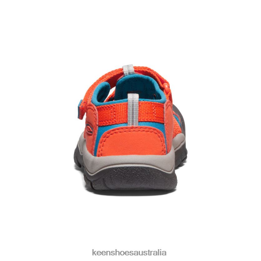 KEEN Footwear TLDLTR738 Safety Orange/Fjord Blue Newport H2 Little Kids