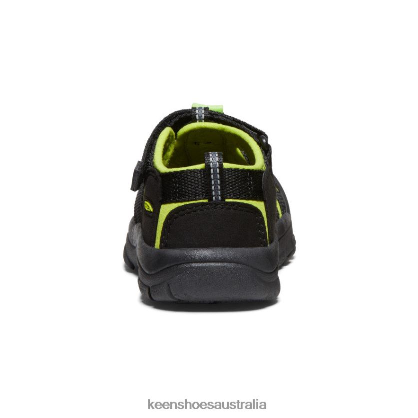 KEEN Footwear TLDLTR745 Black/Lime Green Newport H2 Little Kids