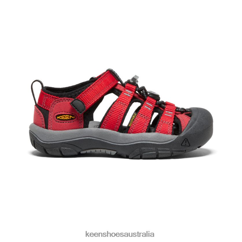 KEEN Footwear TLDLTR746 Ribbon Red/Gargoyle Newport H2 Little Kids