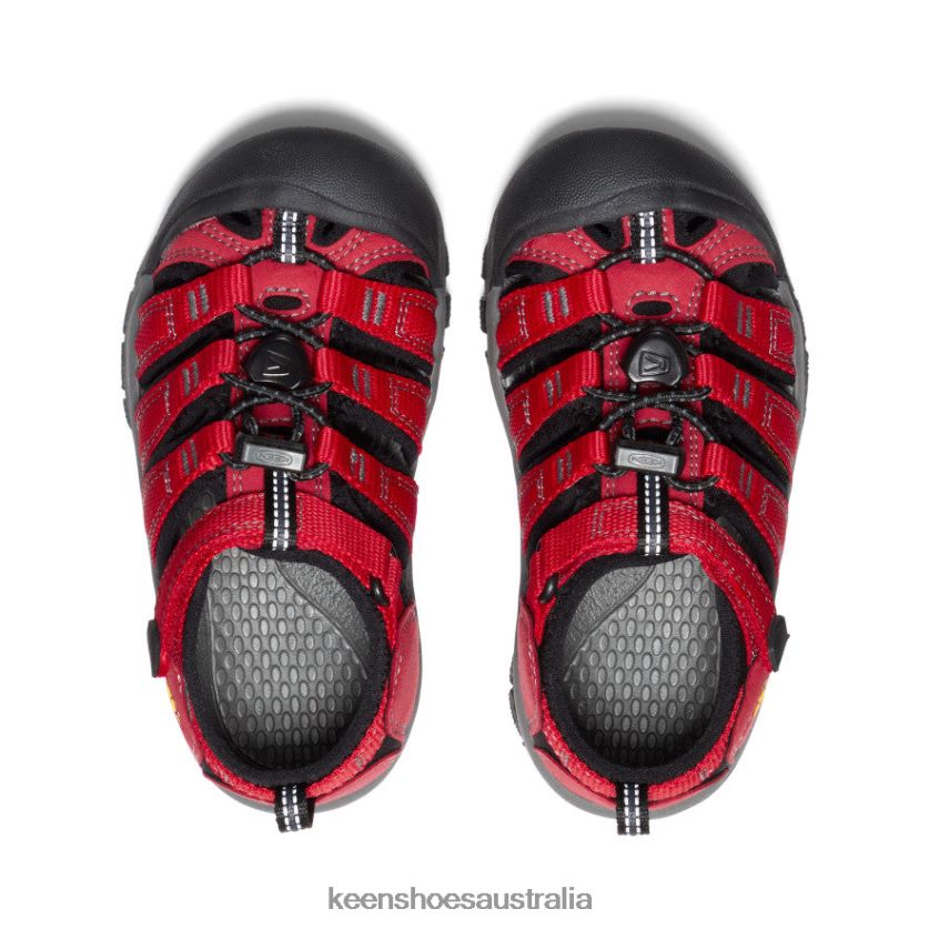 KEEN Footwear TLDLTR746 Ribbon Red/Gargoyle Newport H2 Little Kids