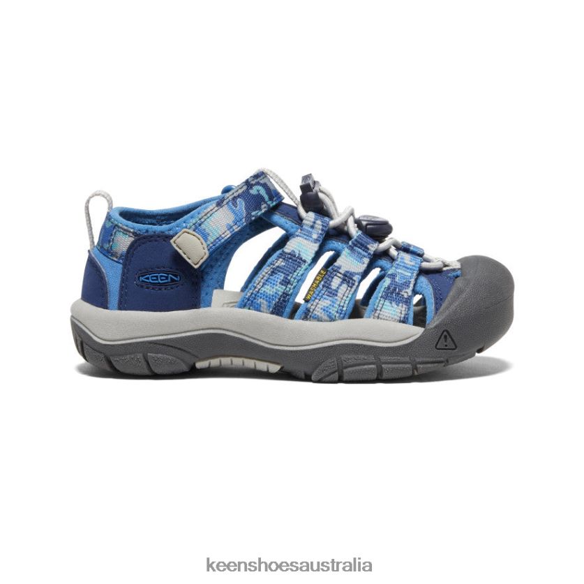 KEEN Footwear TLDLTR748 Camo/Bright Cobalt Newport H2 Little Kids