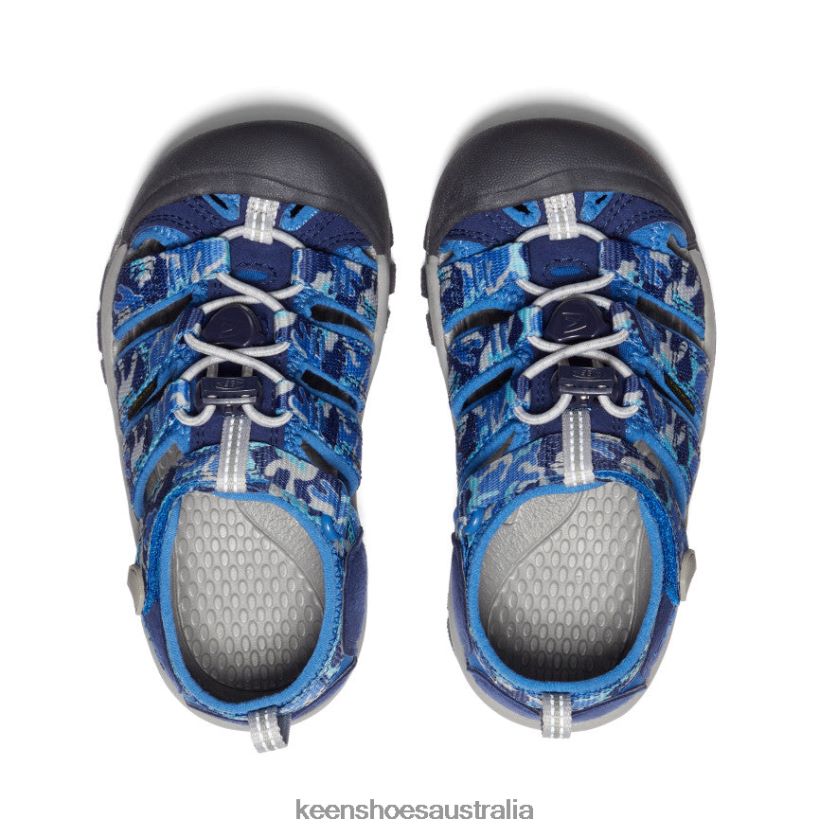 KEEN Footwear TLDLTR748 Camo/Bright Cobalt Newport H2 Little Kids