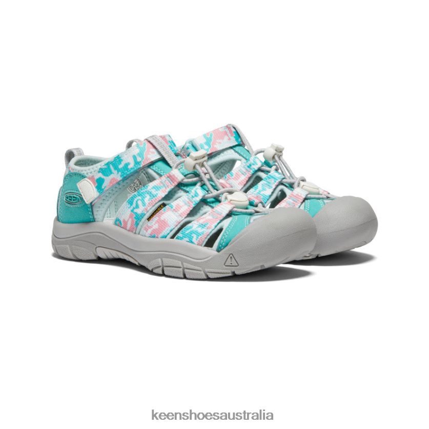 KEEN Footwear TLDLTR754 Camo/Pink Icing Newport H2 Big Kids