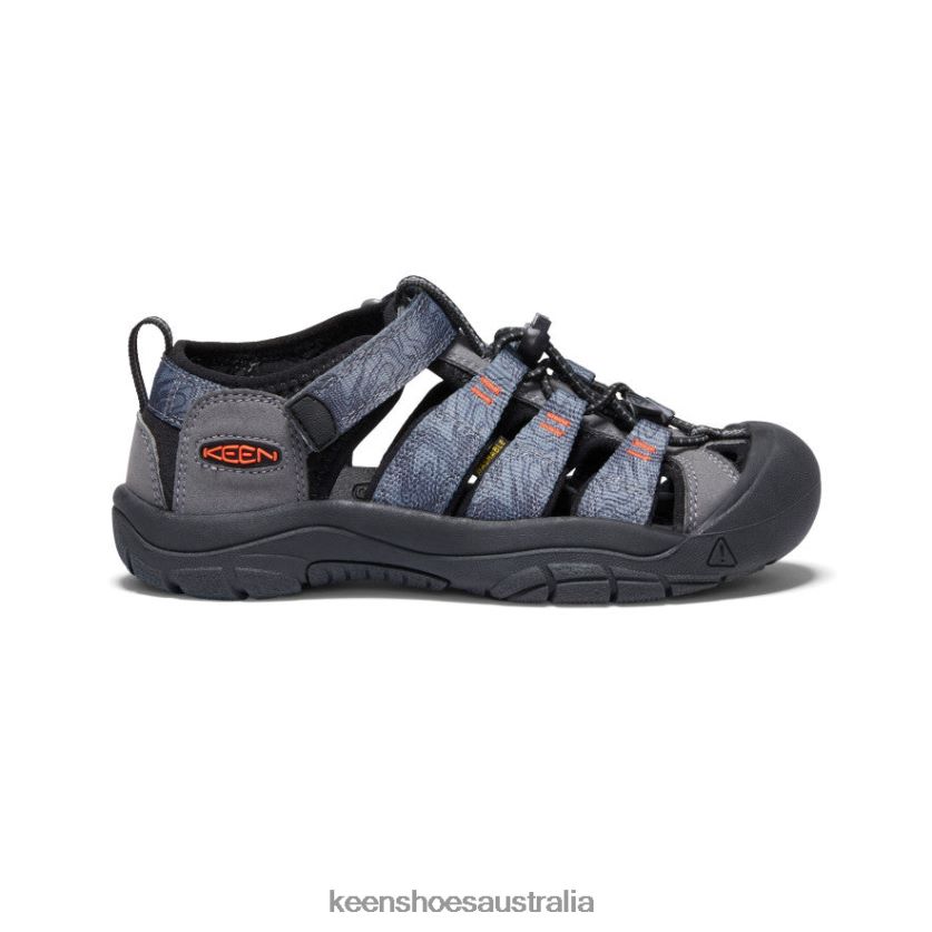 KEEN Footwear TLDLTR755 Steel Grey/Black Newport H2 Big Kids
