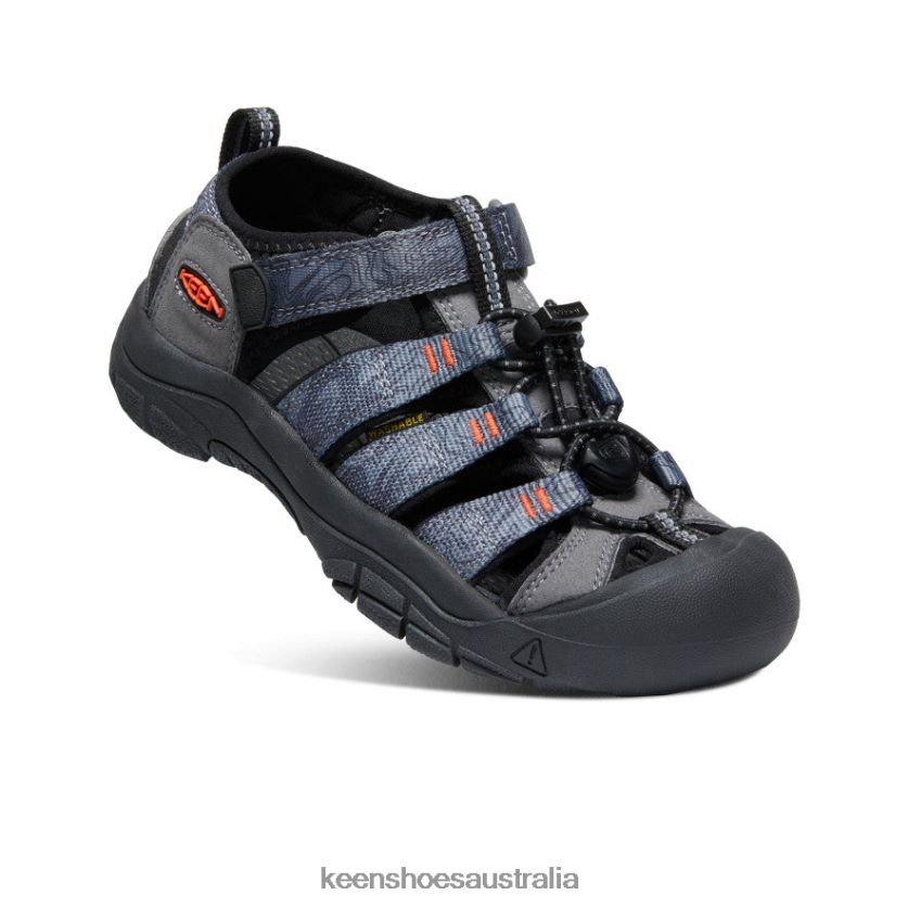 KEEN Footwear TLDLTR755 Steel Grey/Black Newport H2 Big Kids