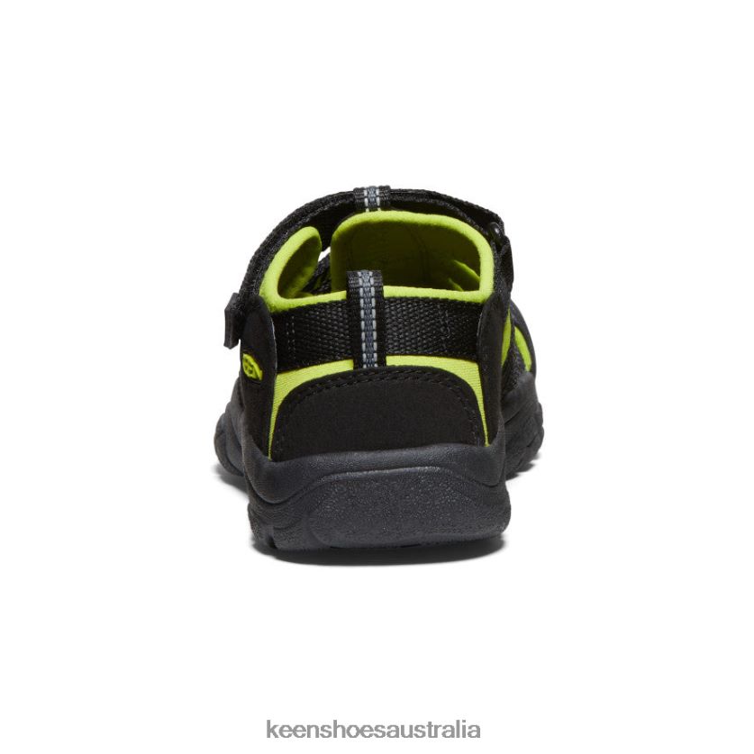 KEEN Footwear TLDLTR764 Black/Lime Green Newport H2 Big Kids