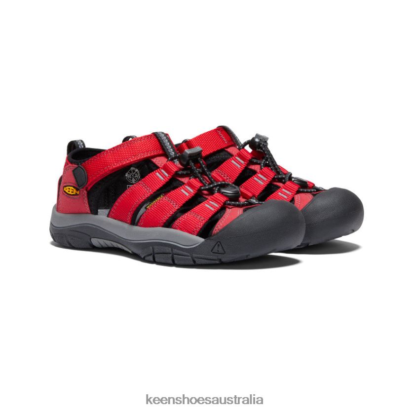 KEEN Footwear TLDLTR766 Ribbon Red/Gargoyle Newport H2 Big Kids