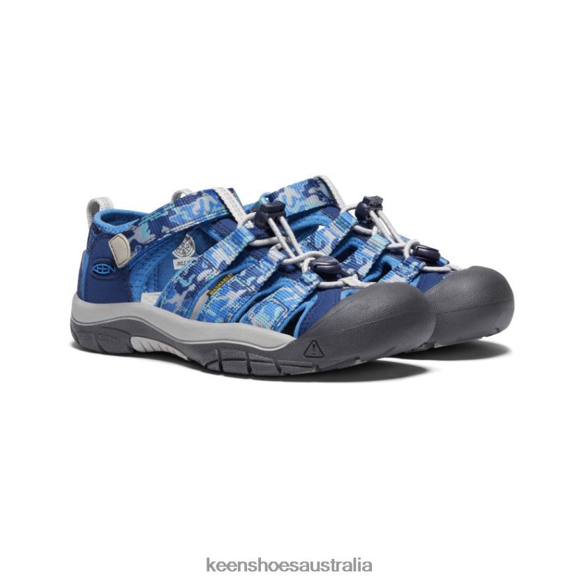 KEEN Footwear TLDLTR767 Camo/Bright Cobalt Newport H2 Big Kids